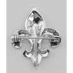 Detail view of Fleur de Lis Pin - Charm Hanger highlighting design details