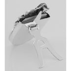 Back view of Vintage Art Nouveau Style Mini Picture Frame in Fine Sterling Silver showing 925 sterling silver hallmark