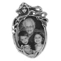 Sterling silver mini picture frames, front view