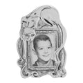 Sterling silver mini picture frames, front view