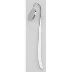 Back view of Round Shaped Bookmark Nickel Plated - Free Engraving showing 925 sterling silver hallmark