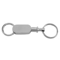 Sterling silver key chains, front view