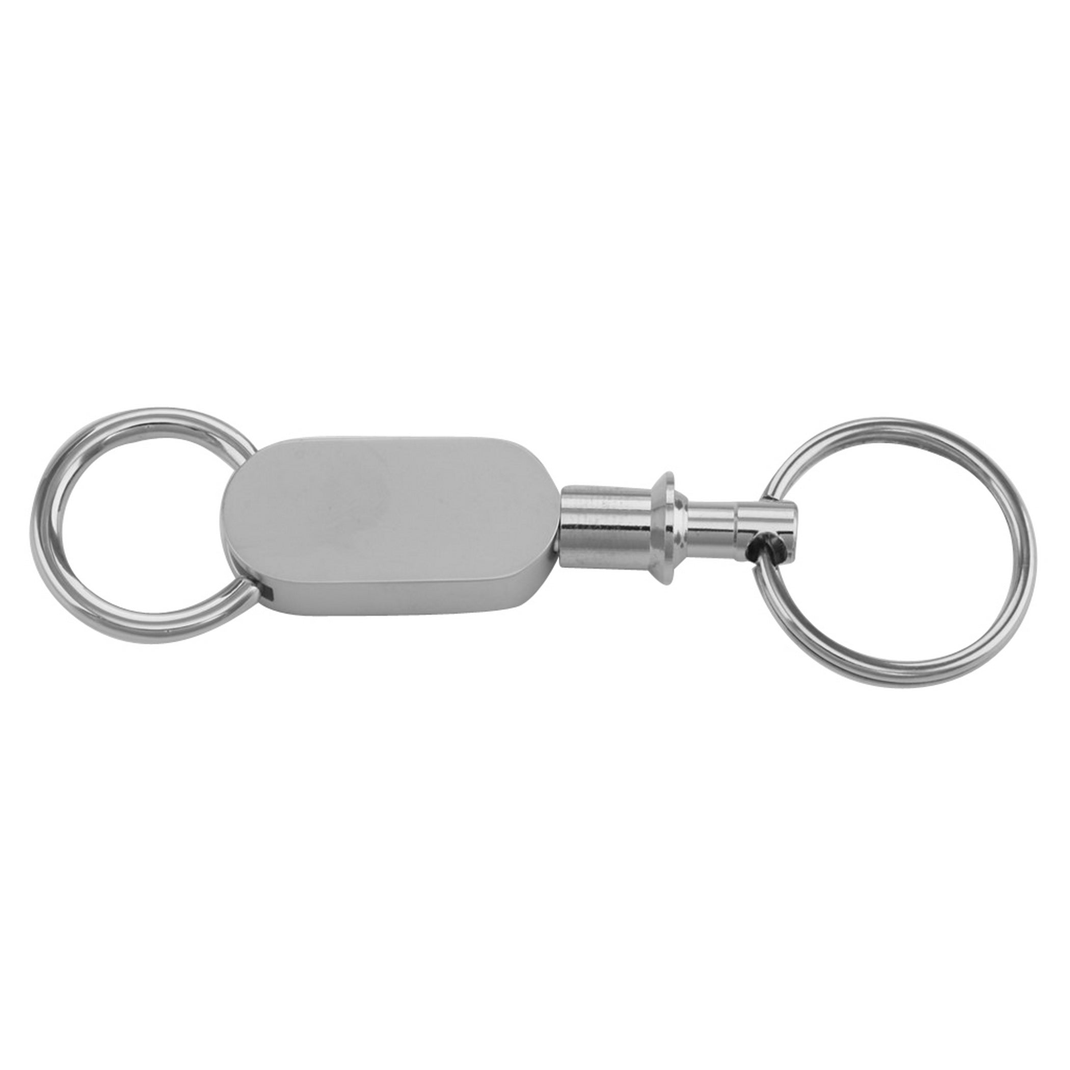 Sterling silver key chains, front view