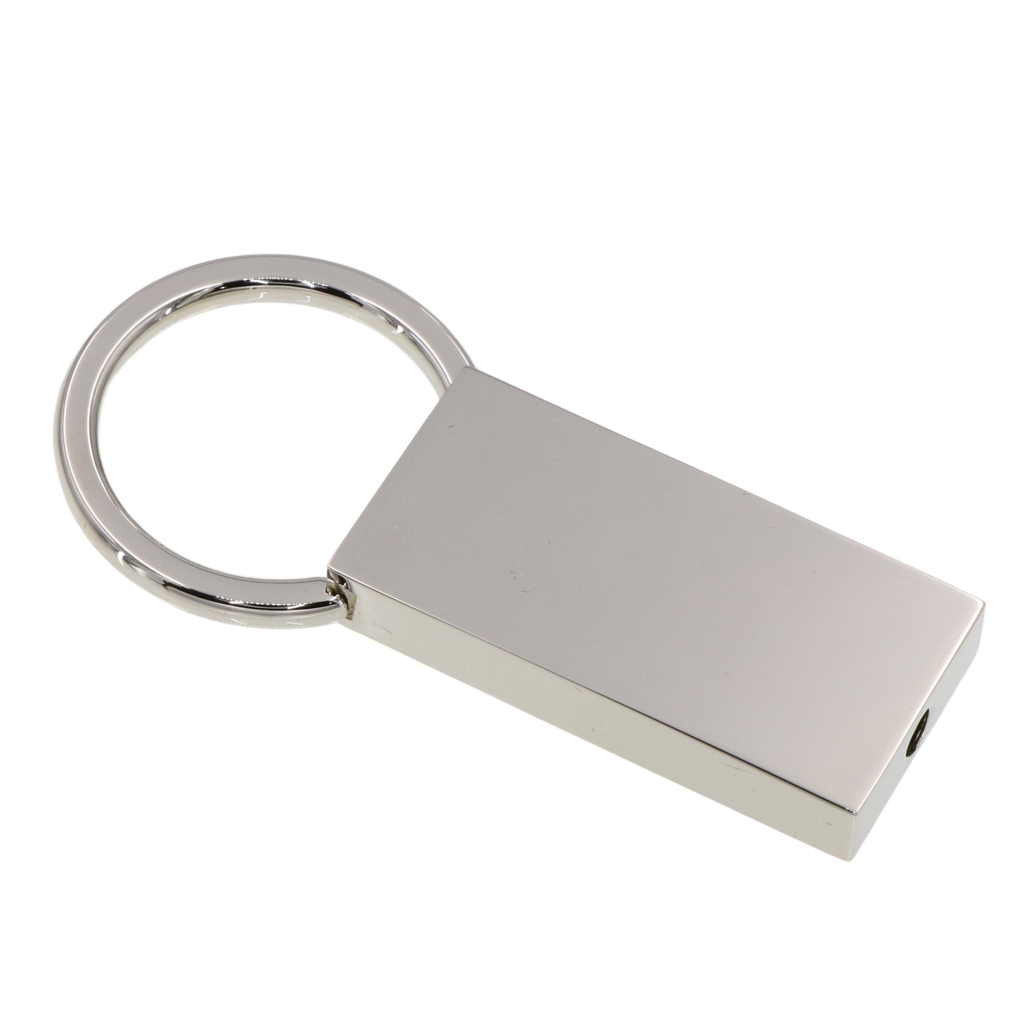 Sterling silver key chains, front view