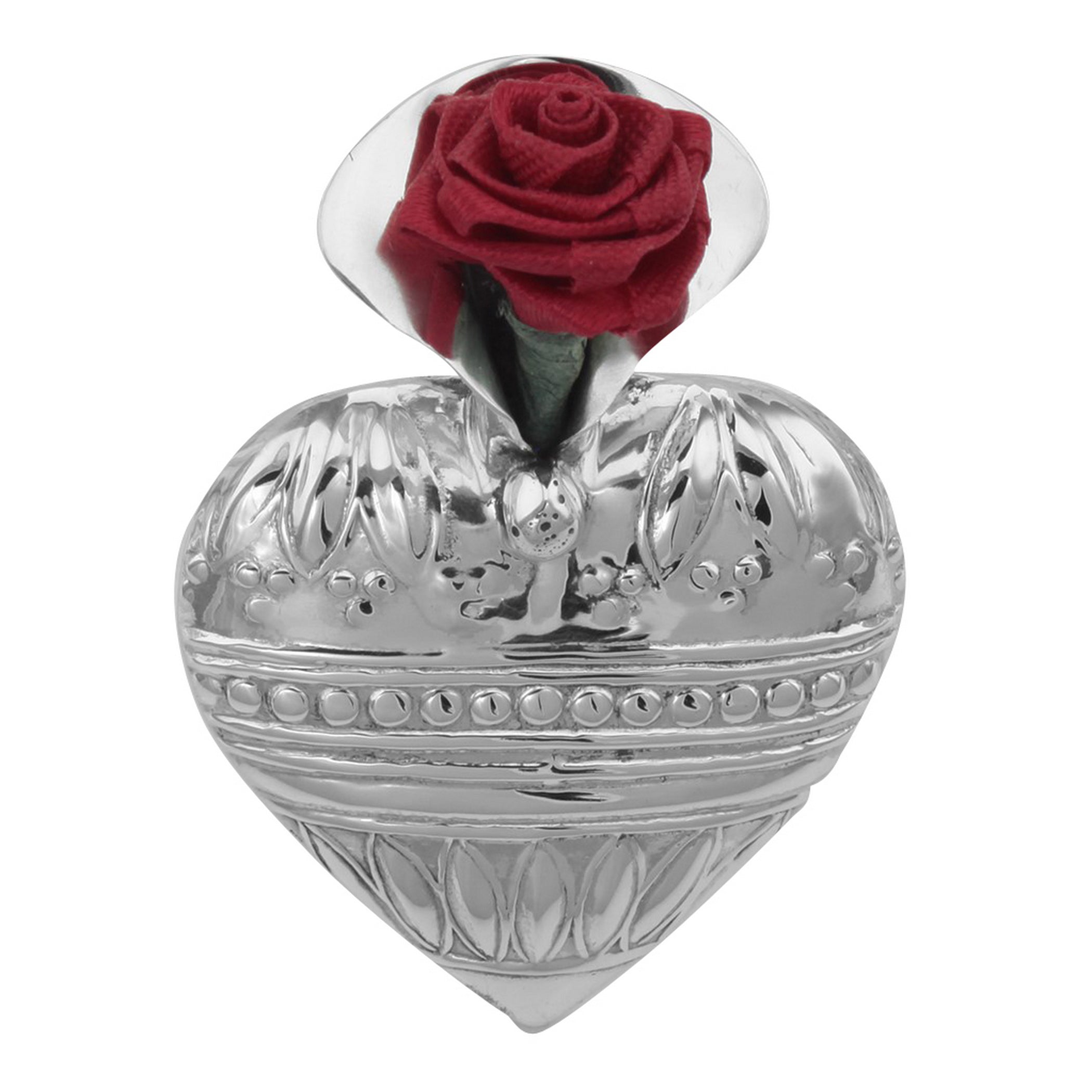 Art Deco style, sterling silver brooches / pins, front view