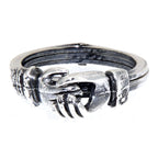 Sterling silver rings, front view