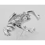 Back view of Frog Ring - Hugger Style showing 925 sterling silver hallmark
