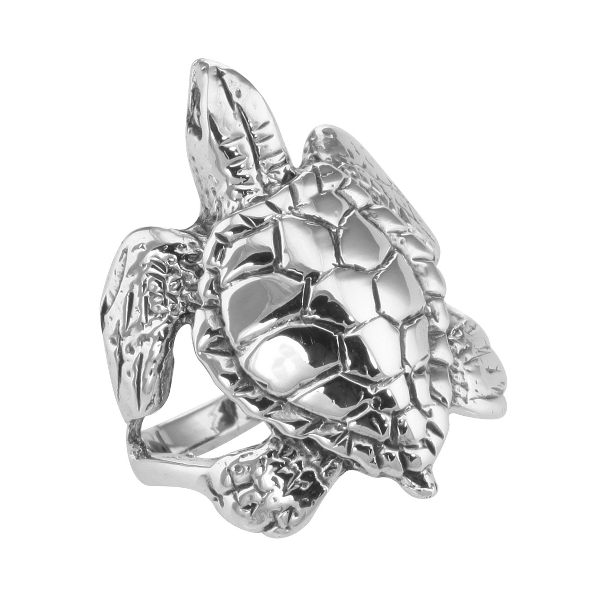 Sterling silver rings, front view