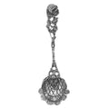 Sterling silver spoons, front view