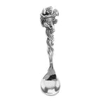 Sterling silver spoons, front view