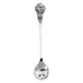Sterling silver spoons, front view