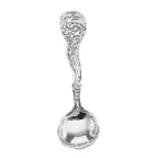 Sterling silver spoons, front view