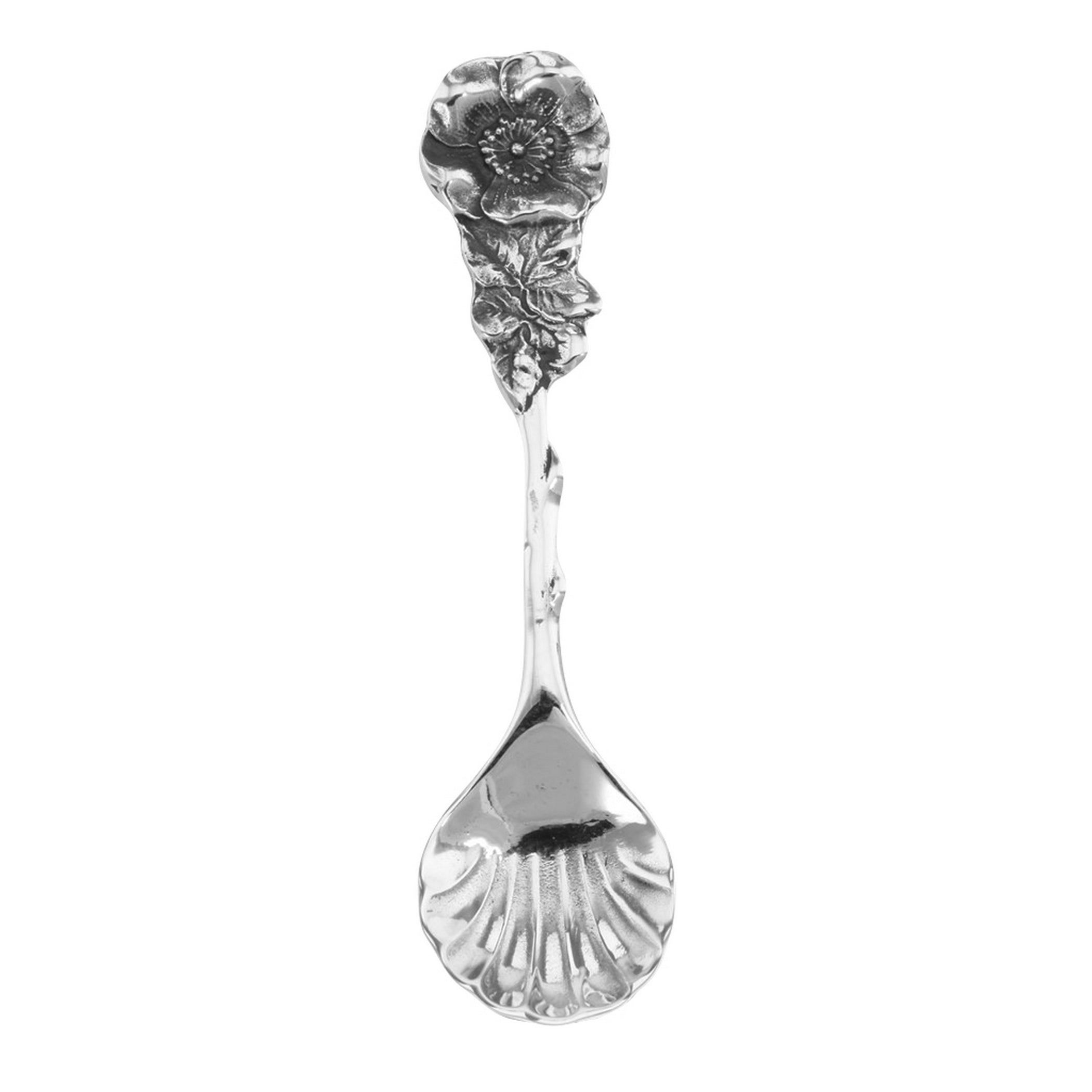 Sterling silver spoons, front view