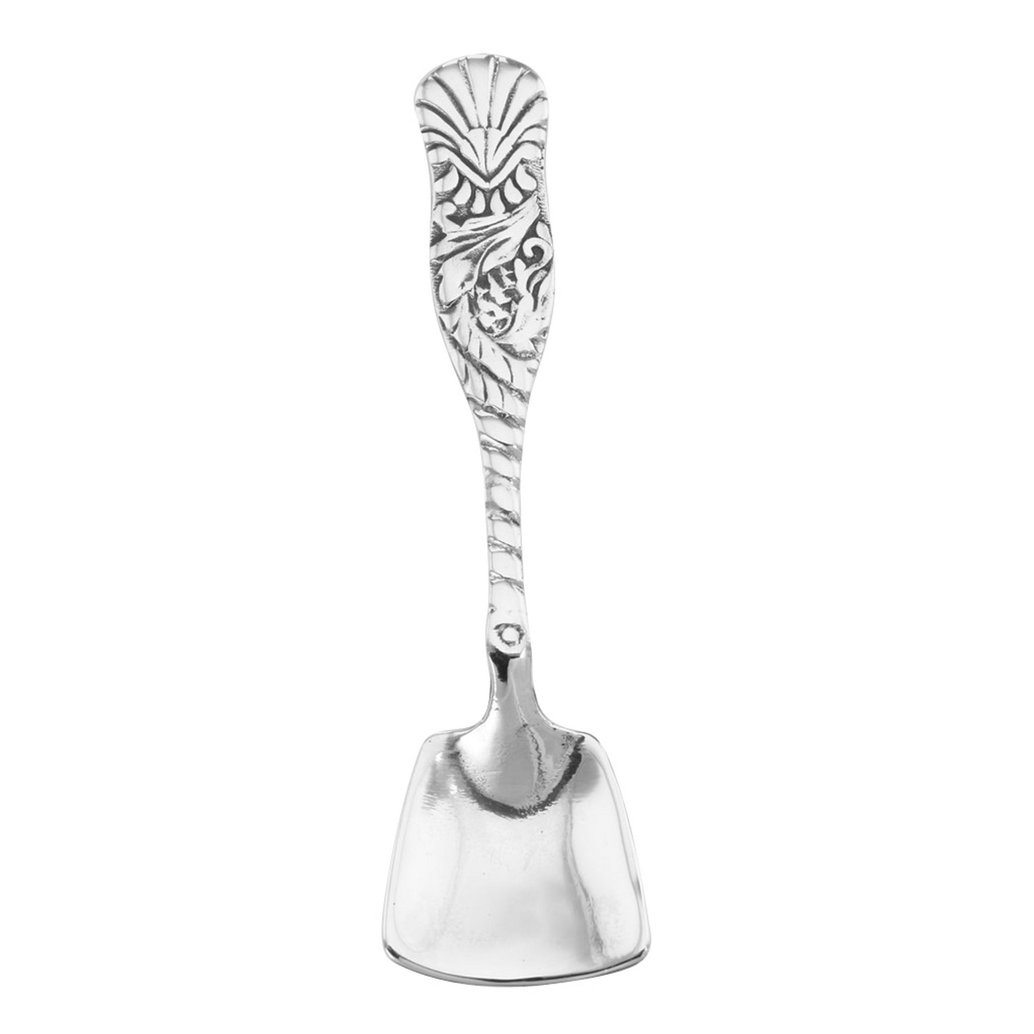 Sterling silver spoons, front view