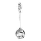 Sterling silver spoons, front view