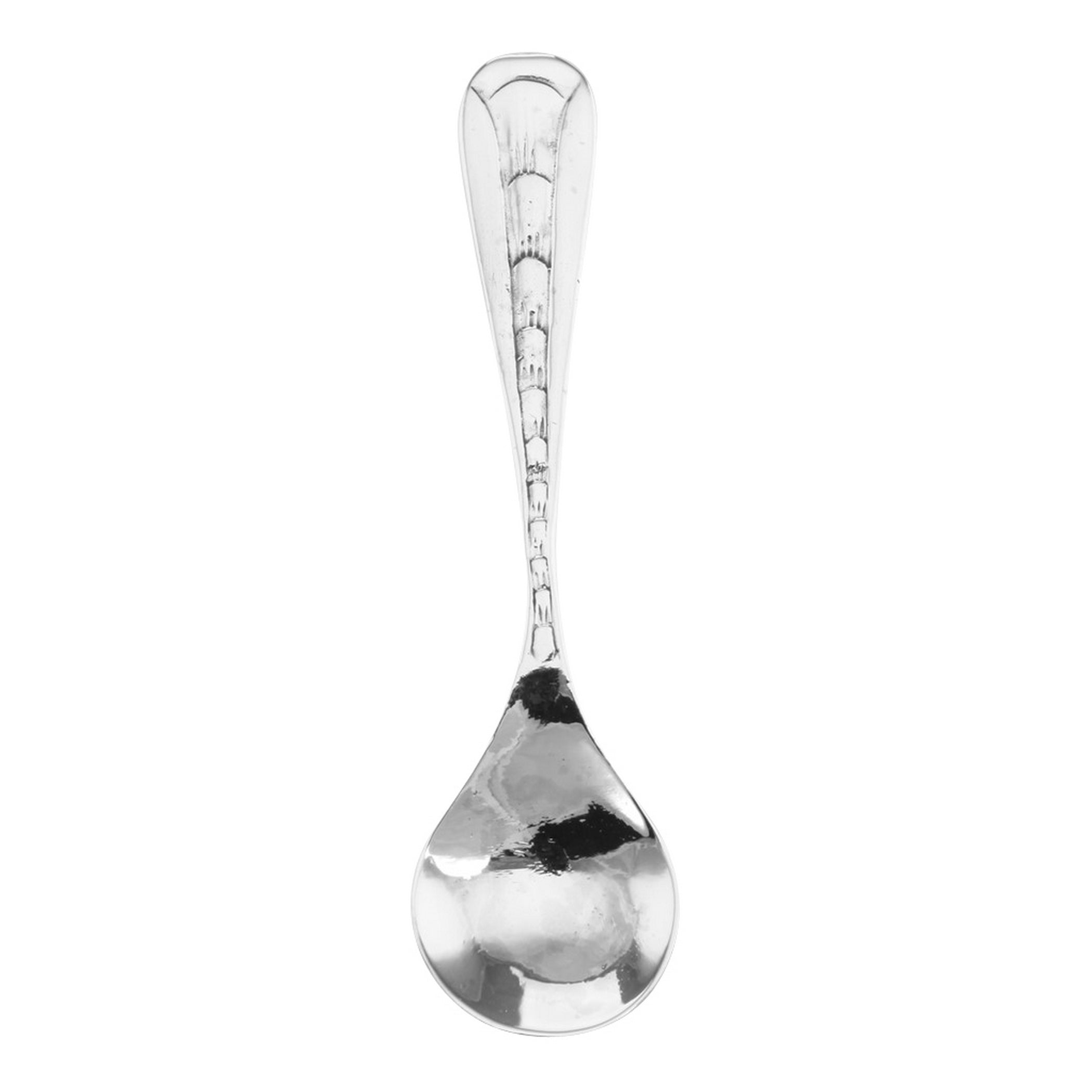 Sterling silver spoons, front view