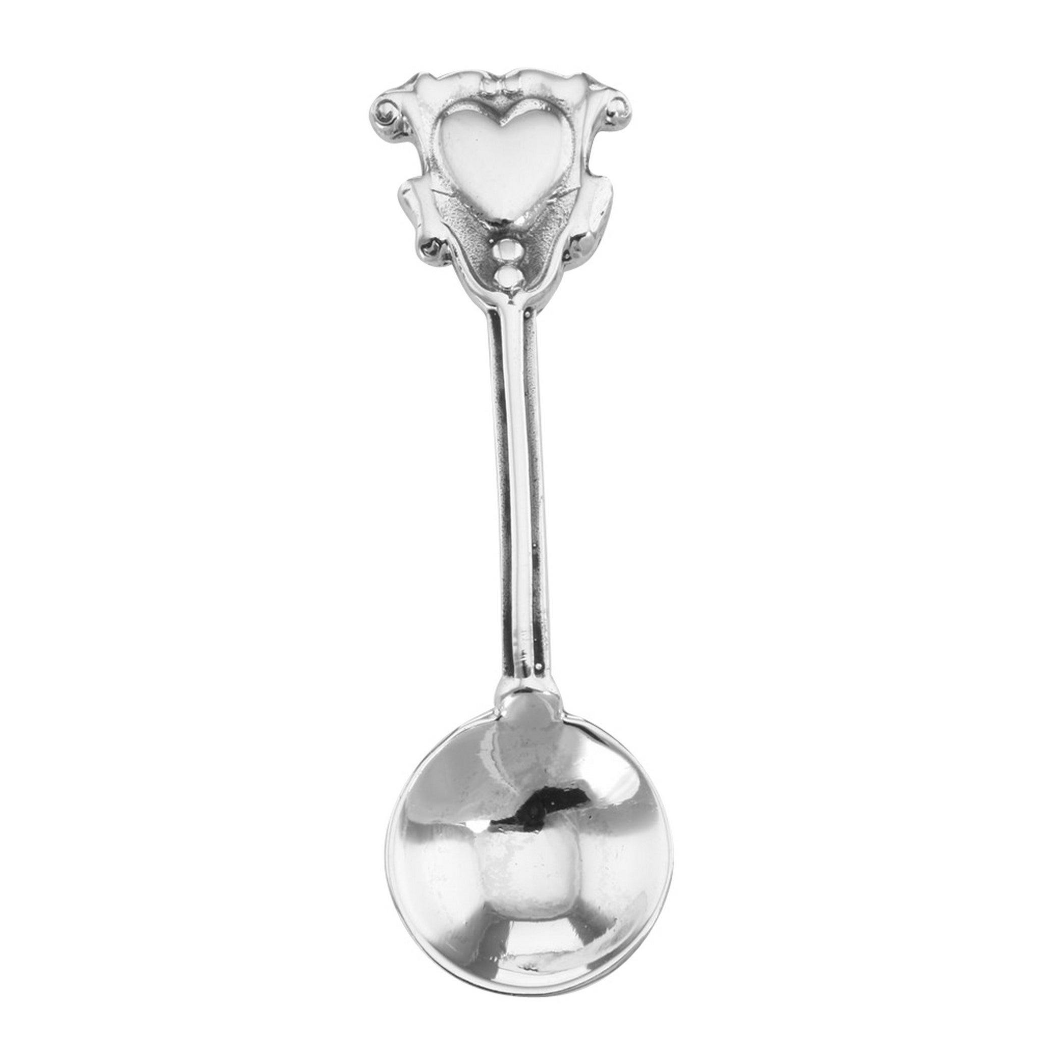 Sterling silver spoons, front view