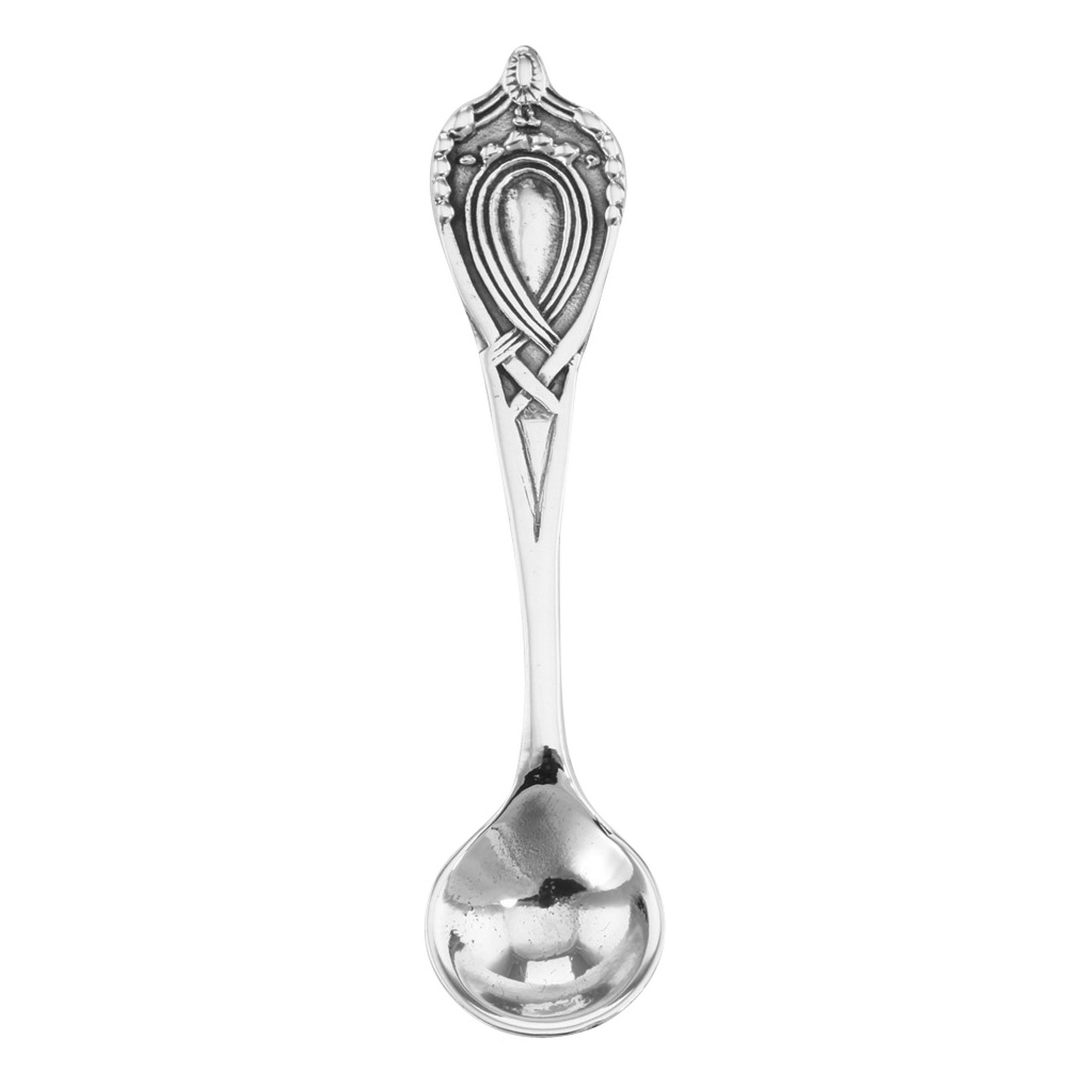 Sterling silver spoons, front view