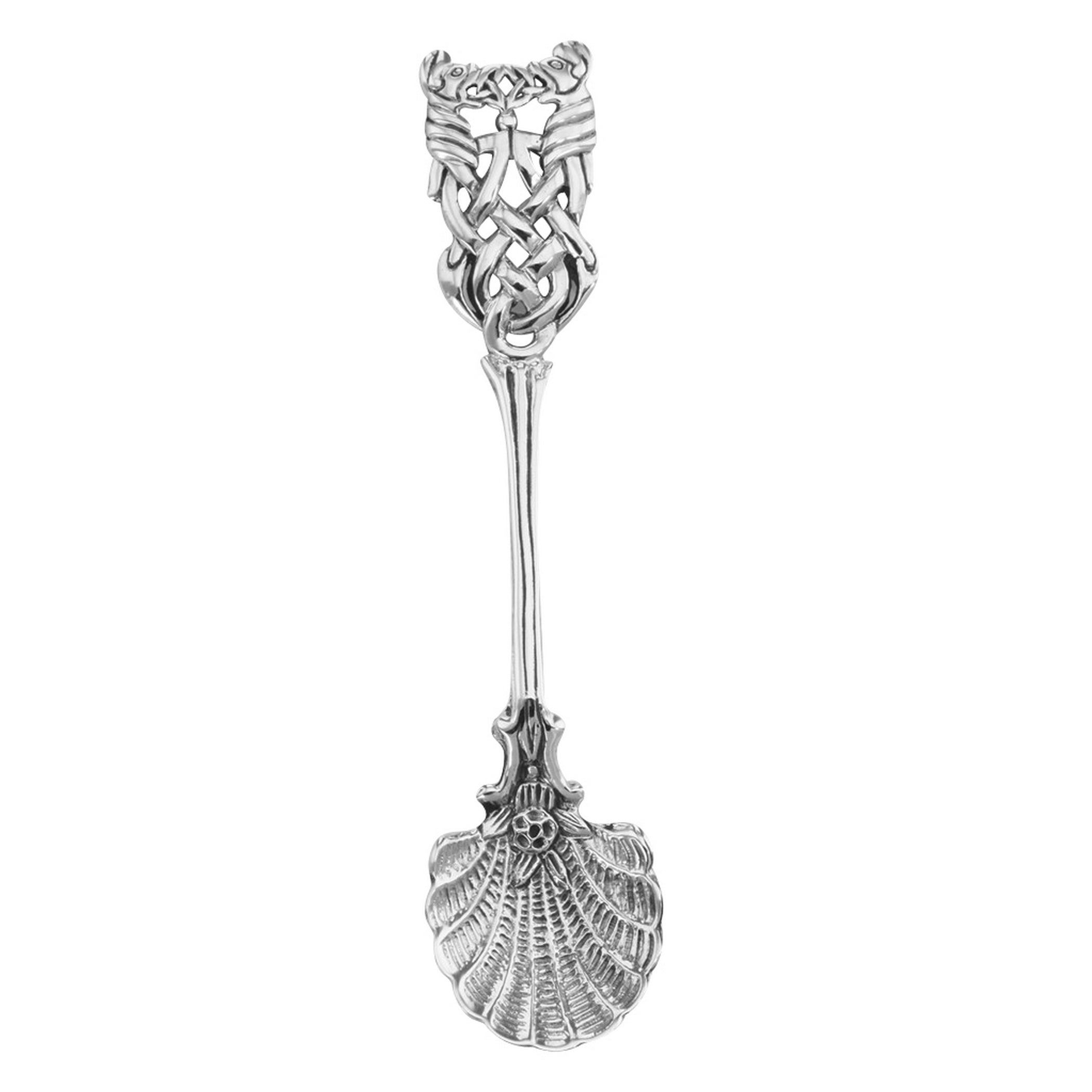 Sterling silver spoons, front view