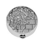 Sterling silver pillboxes, front view