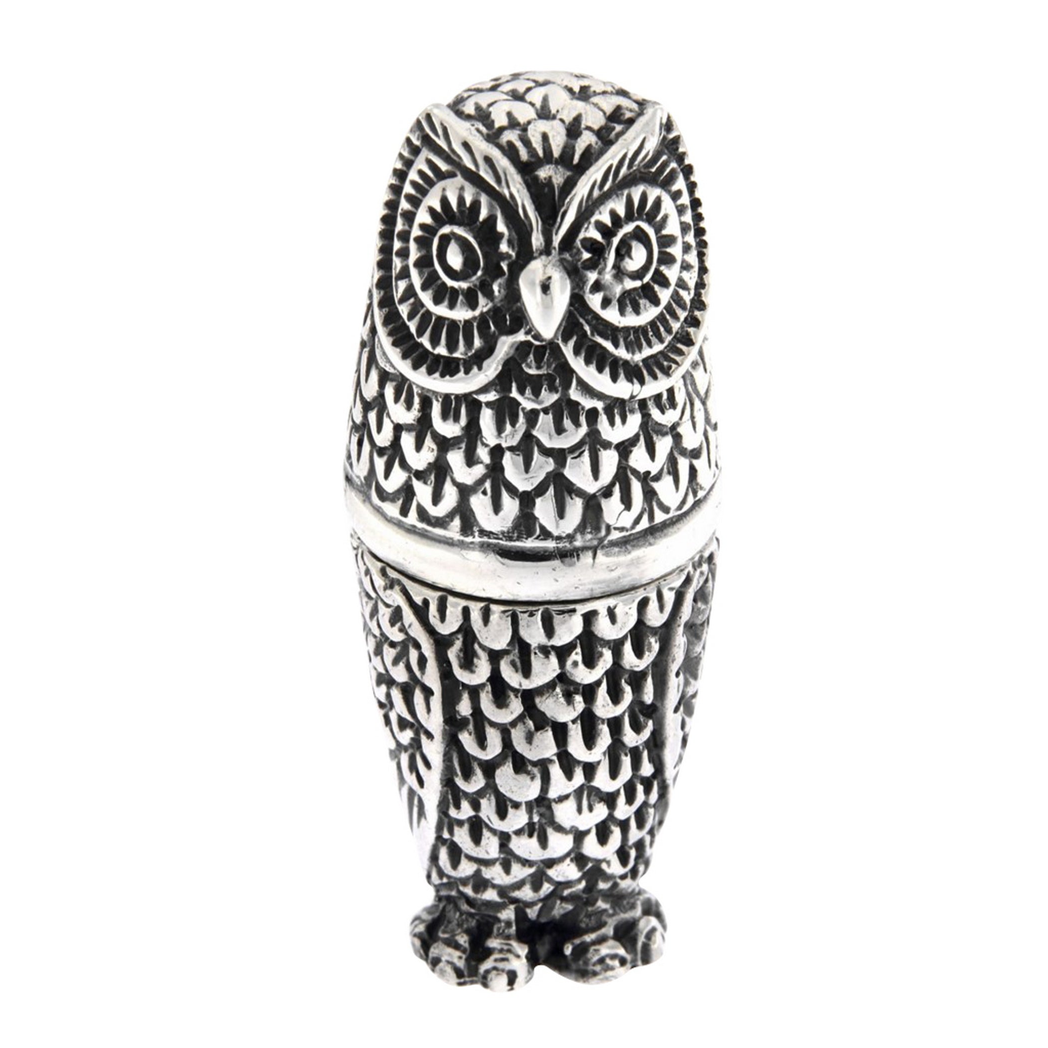 Antique style, sterling silver sewing accessories, front view