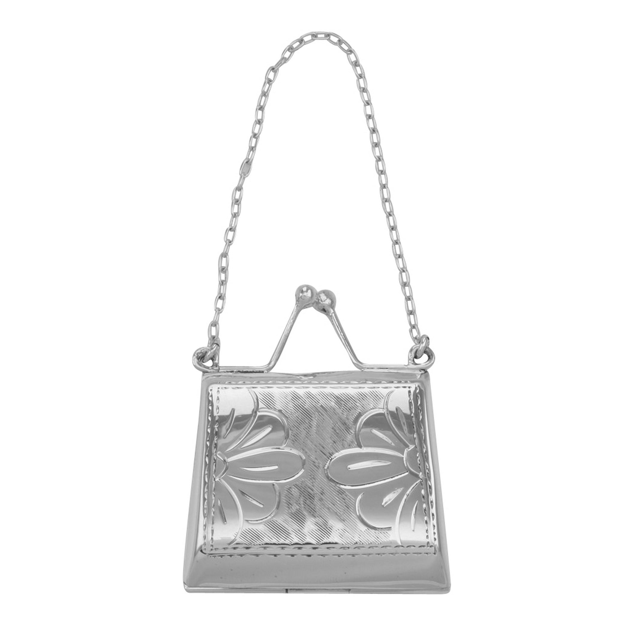 Antique style, sterling silver lockets, front view