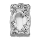 Sterling silver match safes, front view