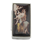 Antique style, sterling silver pillboxes, front view