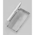 Detail view of Domino Style Pill Box - Sterling Silver Pillbox / Pendant highlighting design details