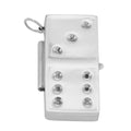 Sterling silver pillboxes, front view