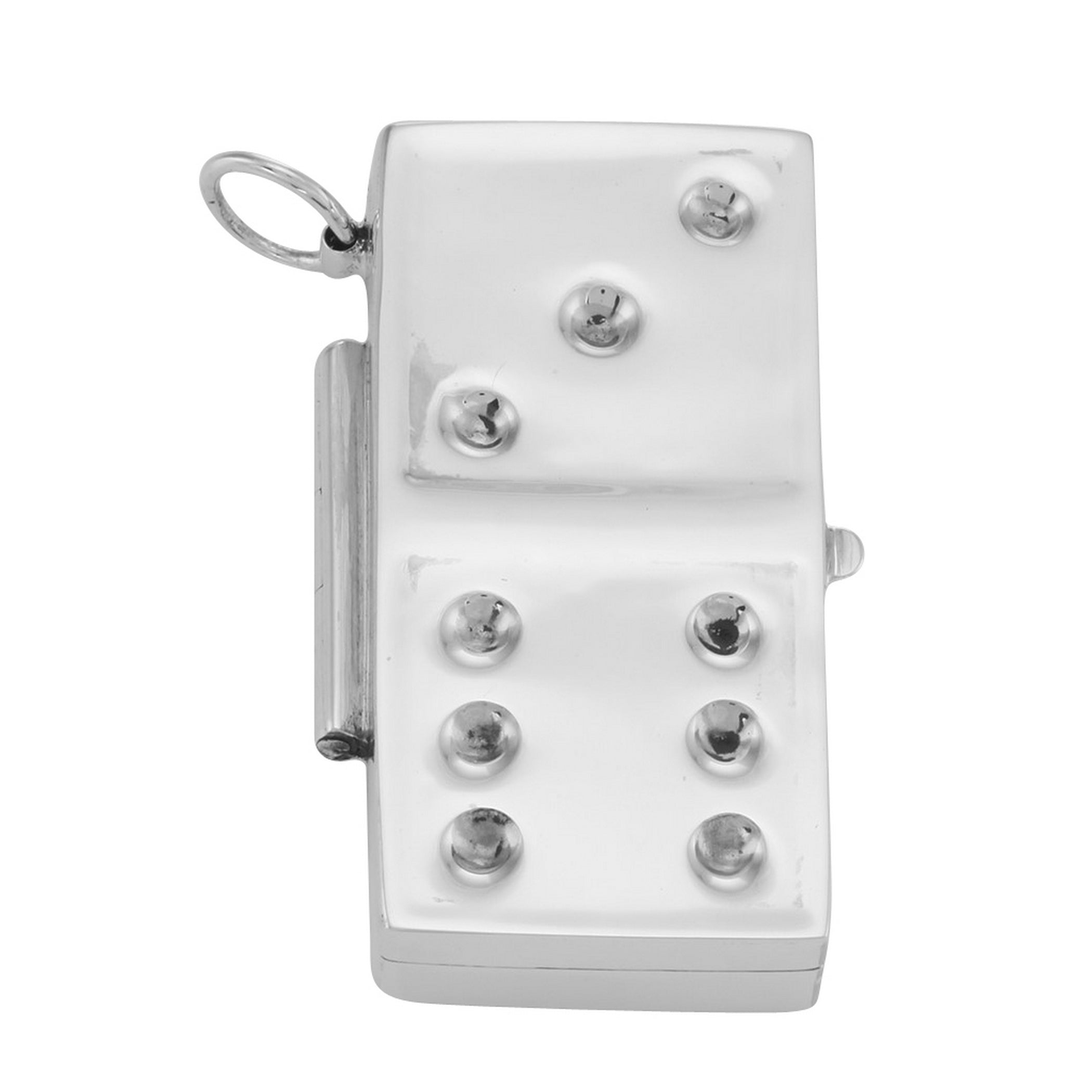 Sterling silver pillboxes, front view