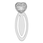 Victorian style, sterling silver bookmarks, front view