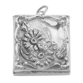 Victorian style, sterling silver pillboxes, front view