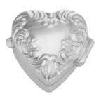 Victorian style, sterling silver pillboxes, front view