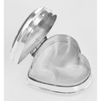 Detail view of Heart PillBox w/ Cherub Porcelain Top highlighting design details