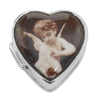 Sterling silver pillboxes, front view