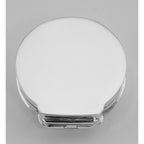 Detail view of Classic Scallop Shell Sterling Silver Pillbox - Pill Box highlighting design details