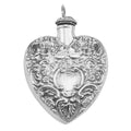 Antique style, sterling silver pendants, front view