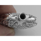 Detail view of Classic Small Heart Perfume Bottle or Memorial Ash Pendant highlighting design details