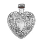 Sterling silver perfume pendants, front view