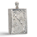 Sterling silver pillboxes, front view