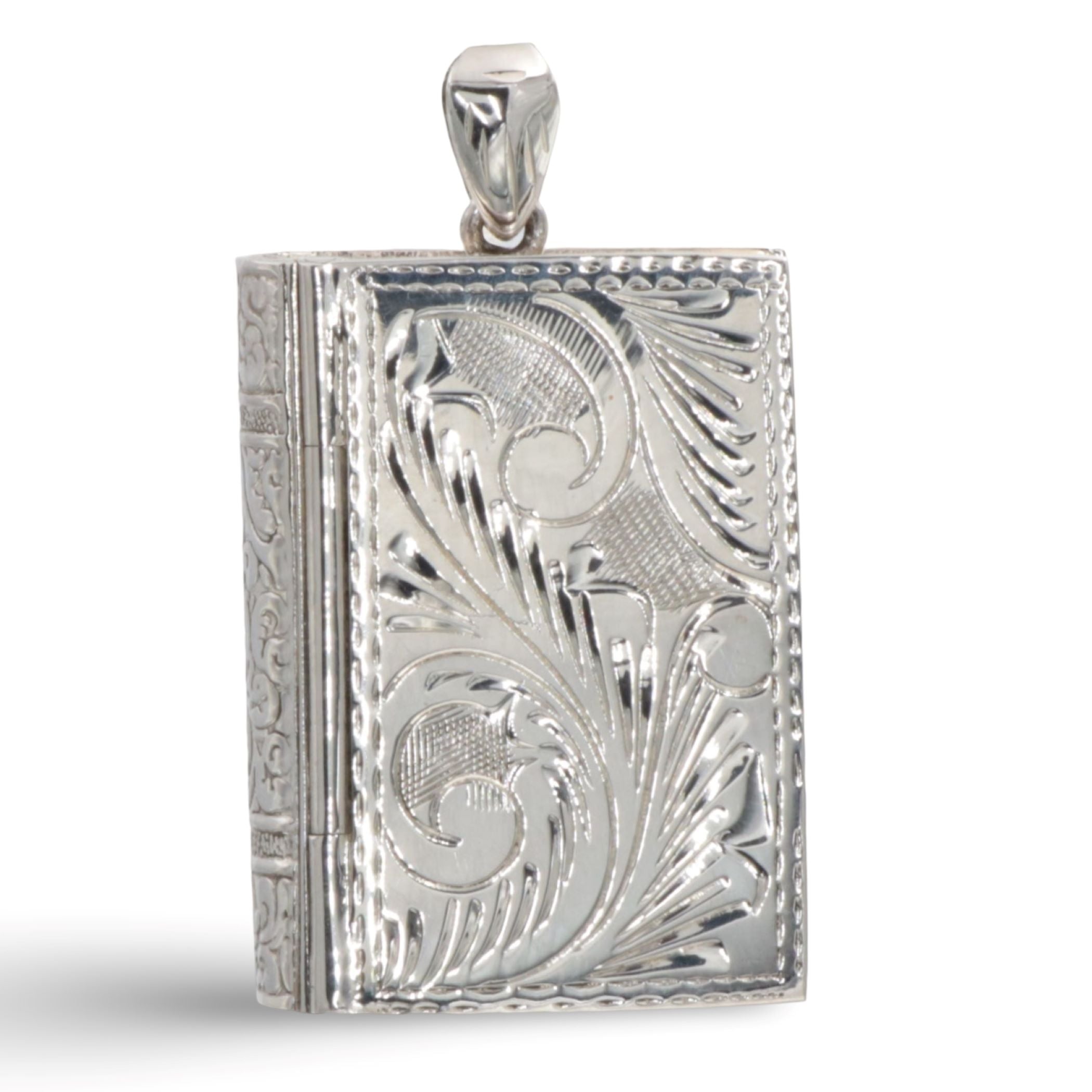 Sterling silver pillboxes, front view