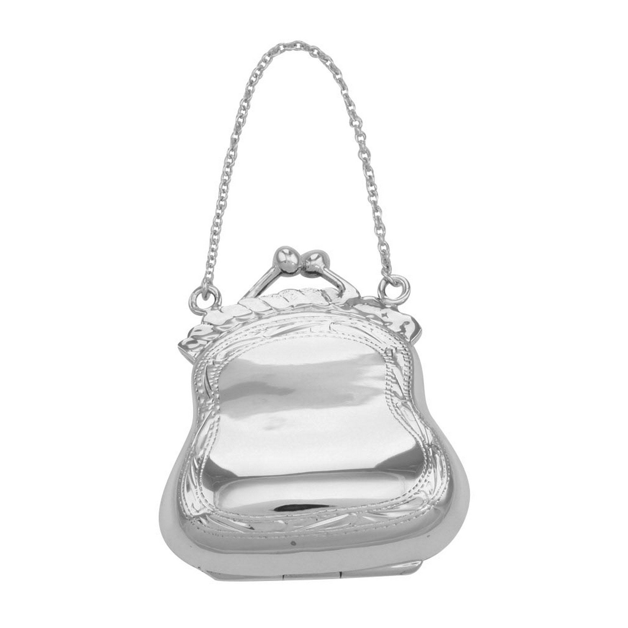Antique style, sterling silver lockets, front view