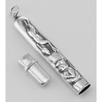 Back view of Needle Case - Needlecase showing 925 sterling silver hallmark