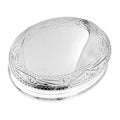 Sterling silver pillboxes, front view