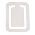 Sterling silver bookmarks, front view