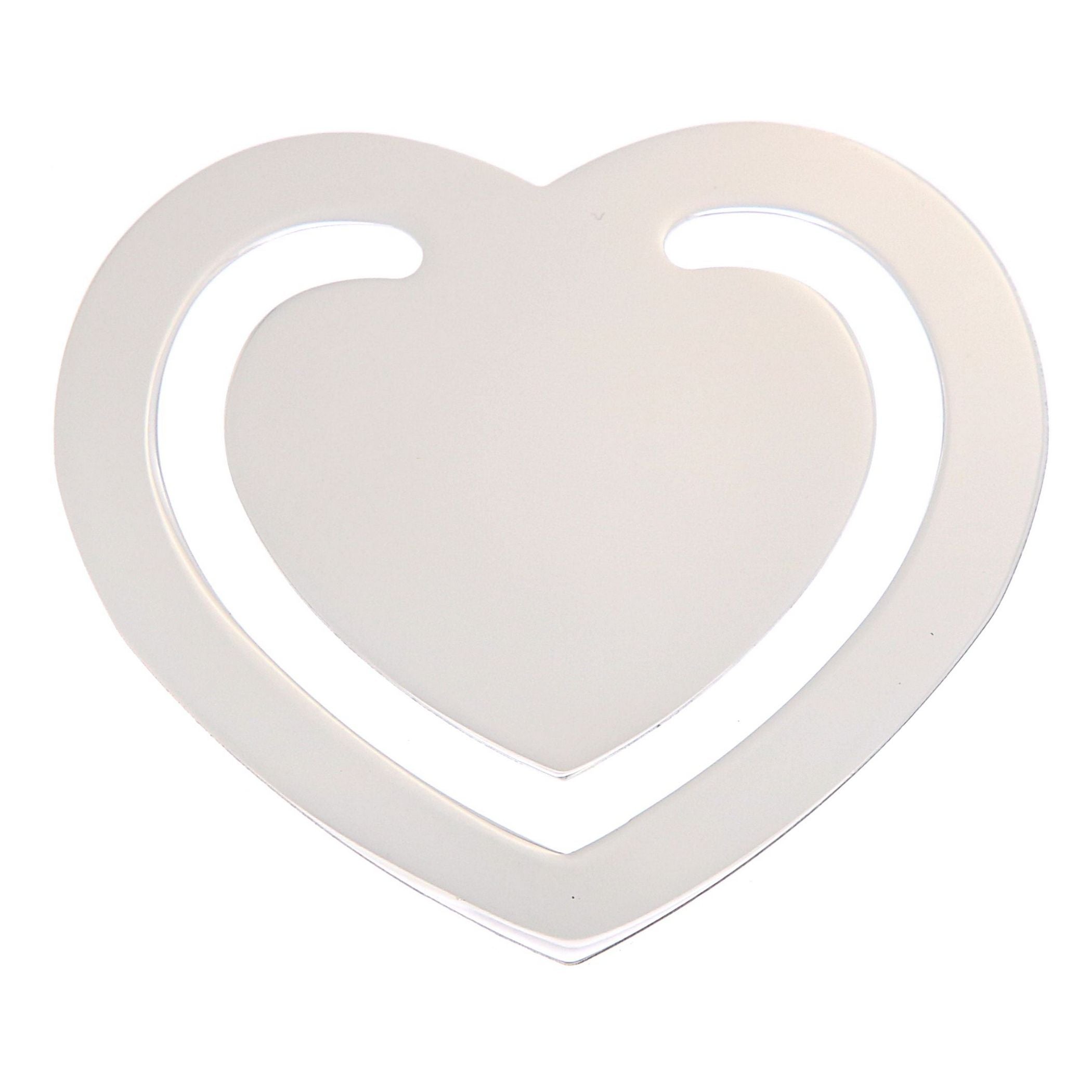 Sterling silver bookmarks, front view
