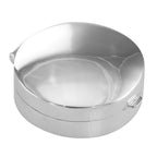 Sterling silver pillboxes, front view