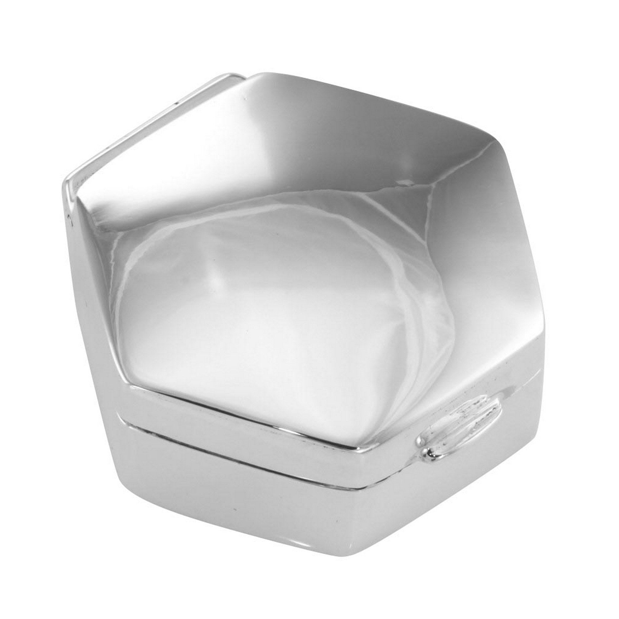 Sterling silver pillboxes, front view
