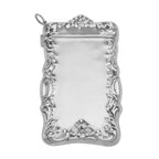 Antique style, sterling silver match safes, front view